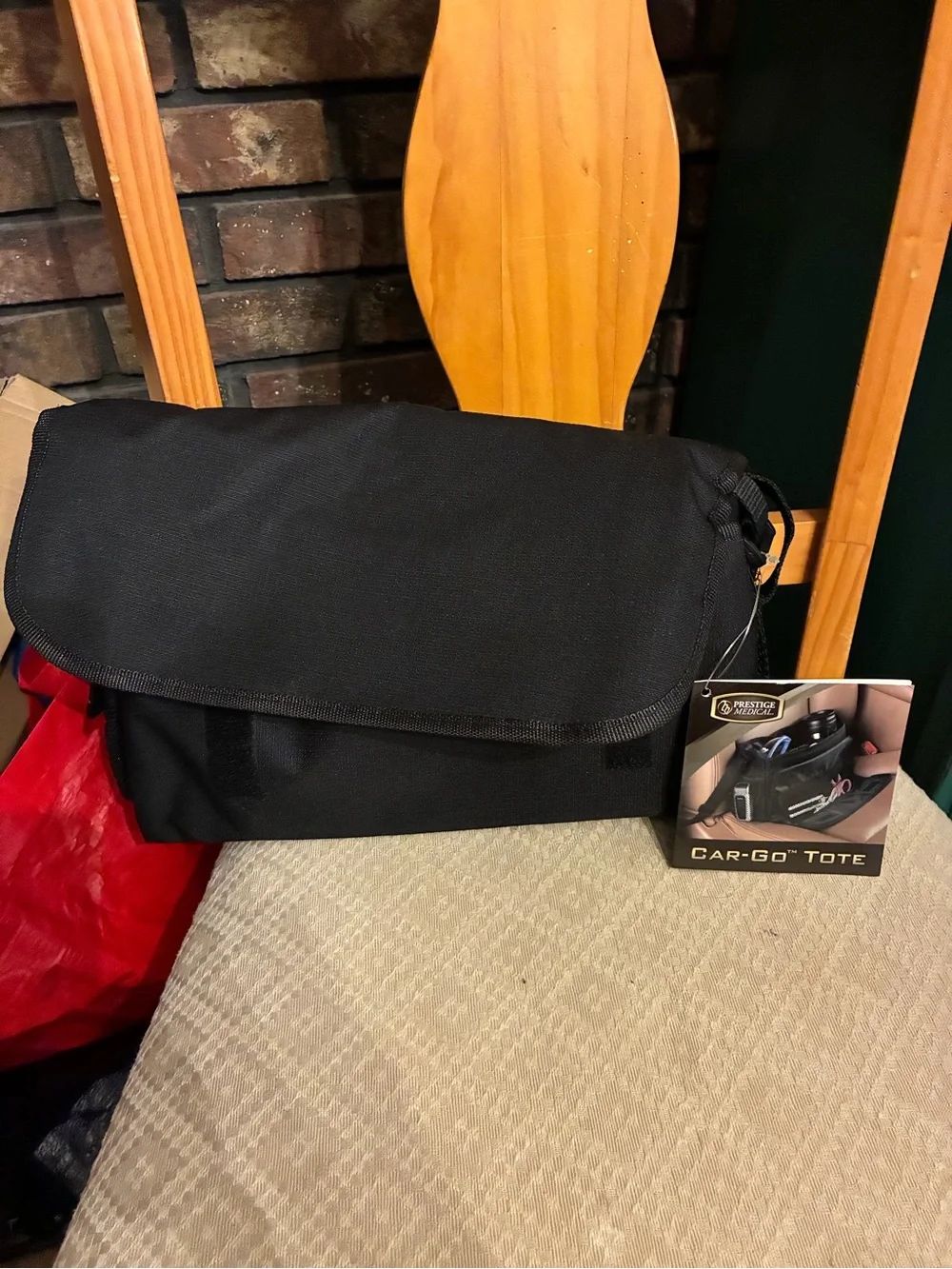 Prestige Medical Car-Go Tote Messenger Bag - Black